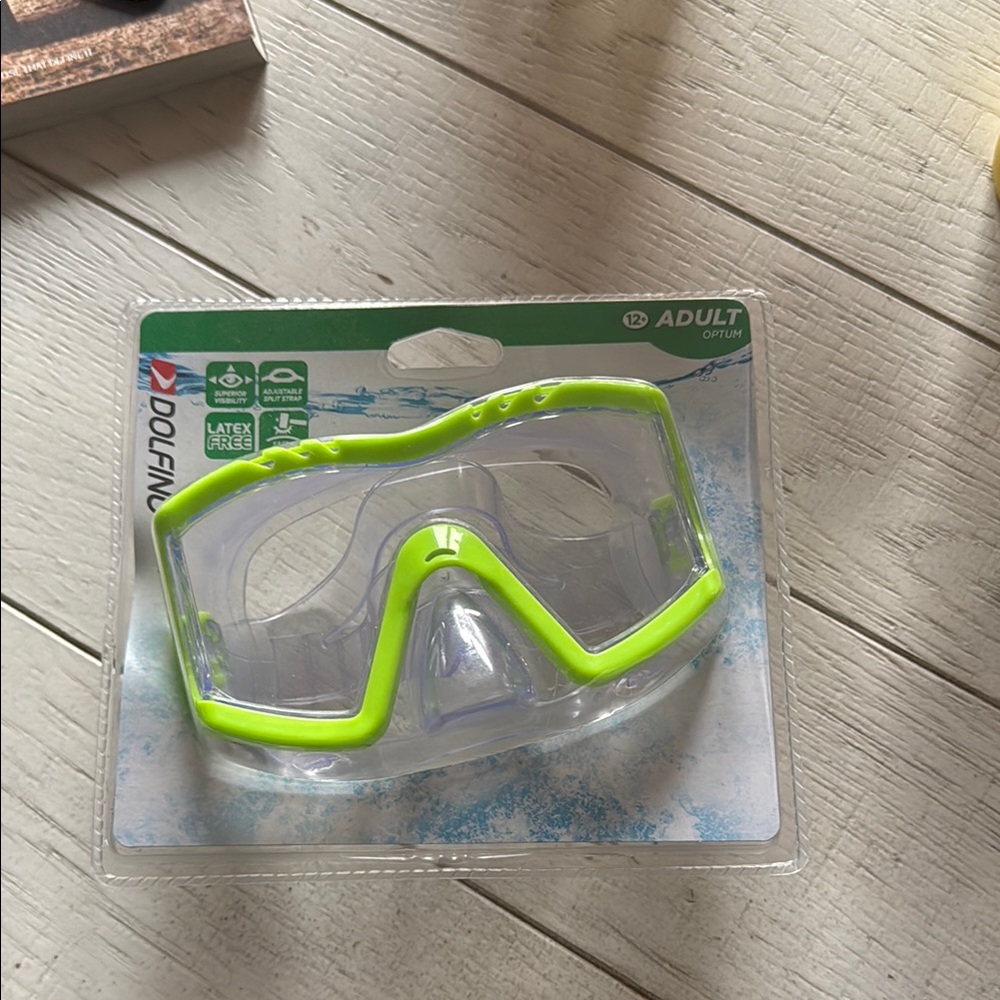 Dolfino Adult Swim Goggles - Neon Green
